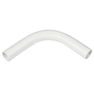 20mm White PVC Conduit Slip Bend